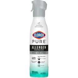 Clorox Pure Allergen Neutralizer Daily Air Spray, Clean Breeze, 8 Ounces
