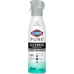 Clorox Pure Allergen Neutralizer Daily Air Spray, Clean Breeze, 8 Ounces