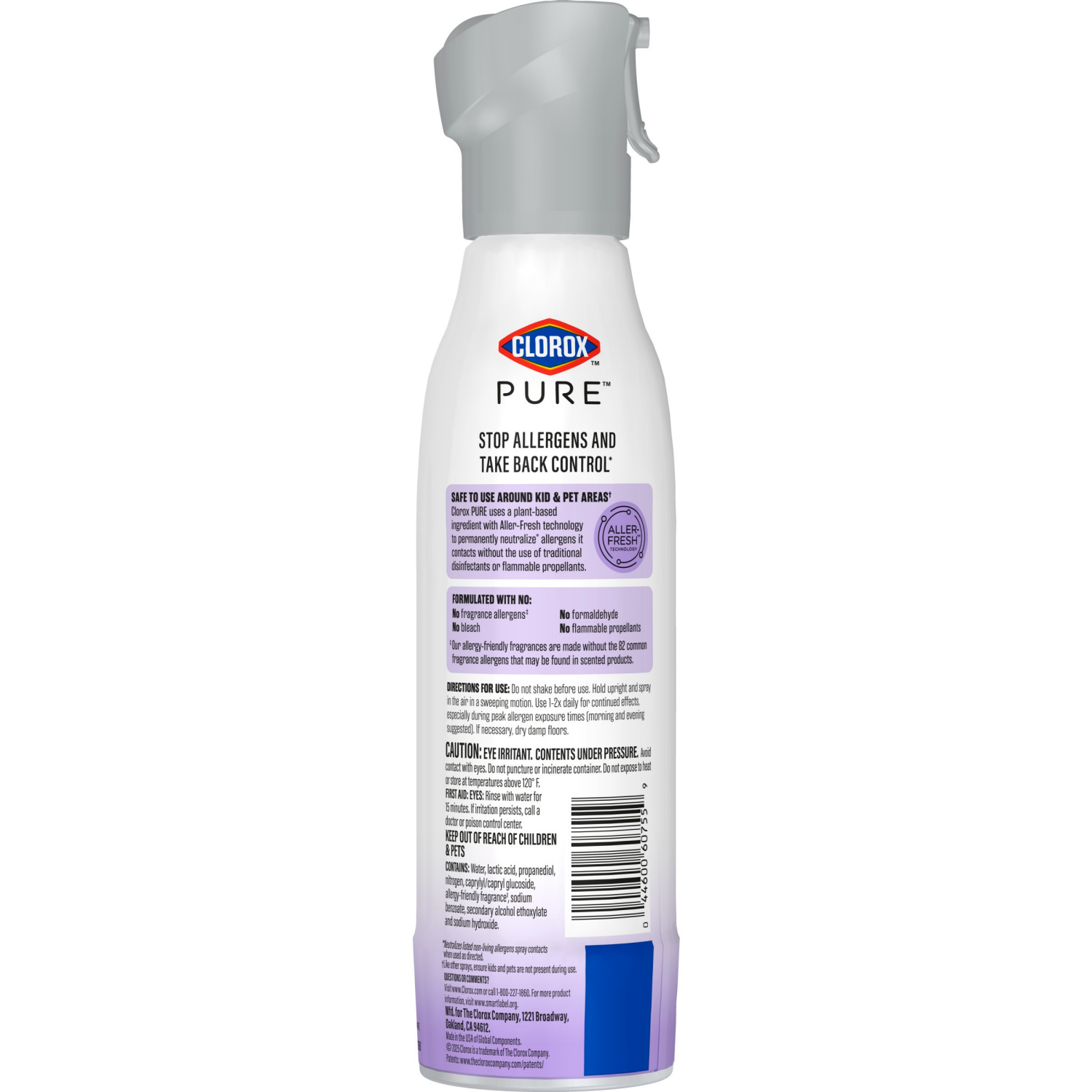 slide 2 of 3, Clorox Pure Allergen Neutralizer Daily Air Spray, Nighttime Calm, 8fo, 8 oz