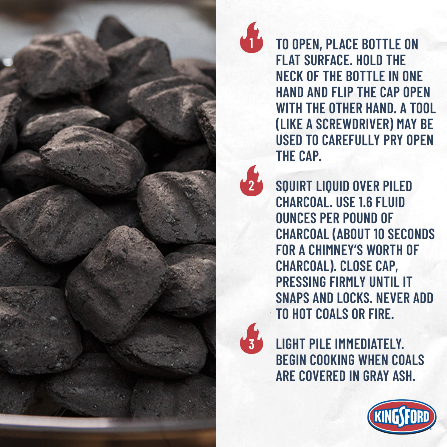 slide 5 of 5, Kingsford Odorless Charcoal Lighter Fluid, 64 fl oz