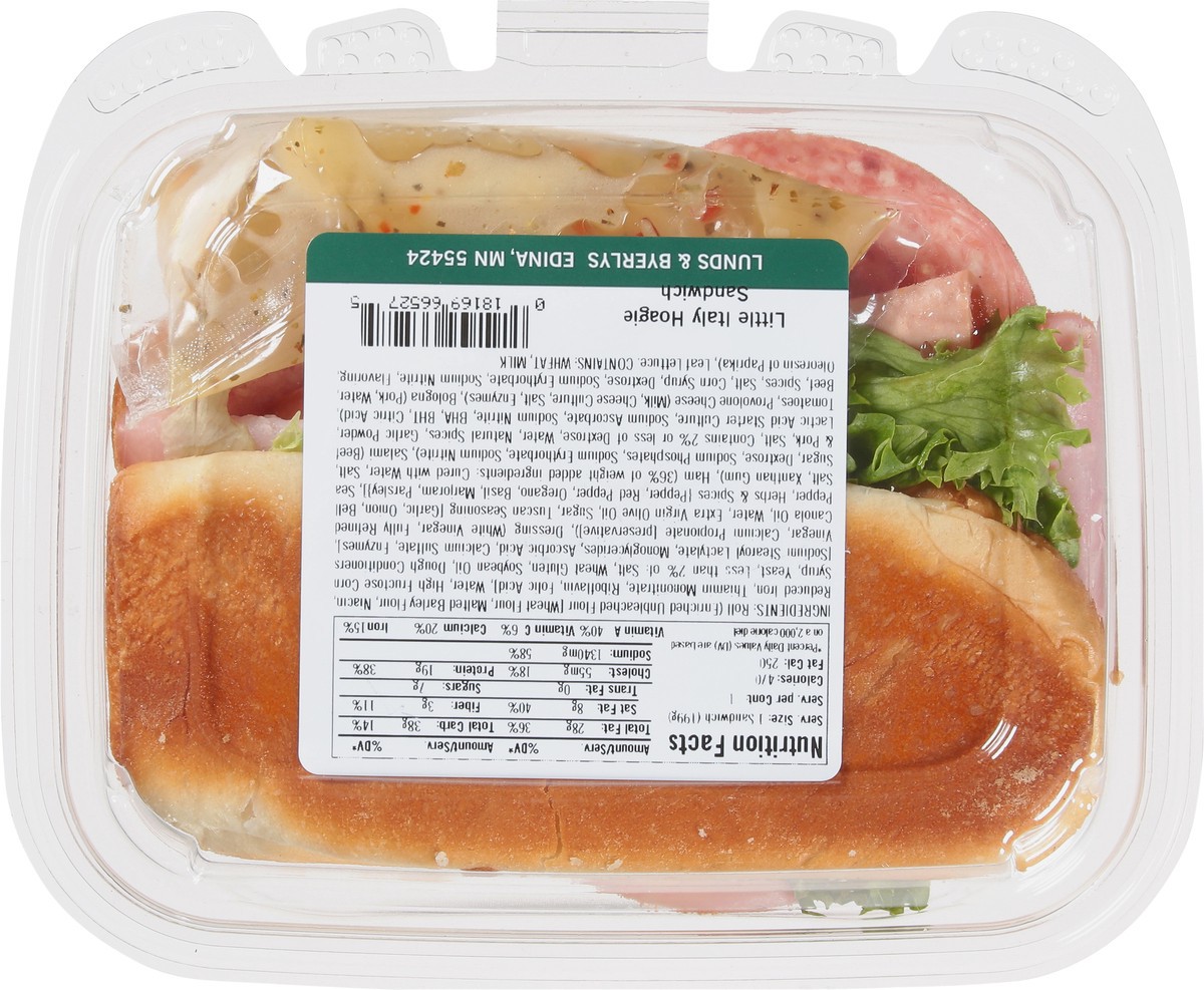 slide 3 of 9, Lunds & Byerlys Little Italy Hoagie Sandwich 7 oz, 7 oz