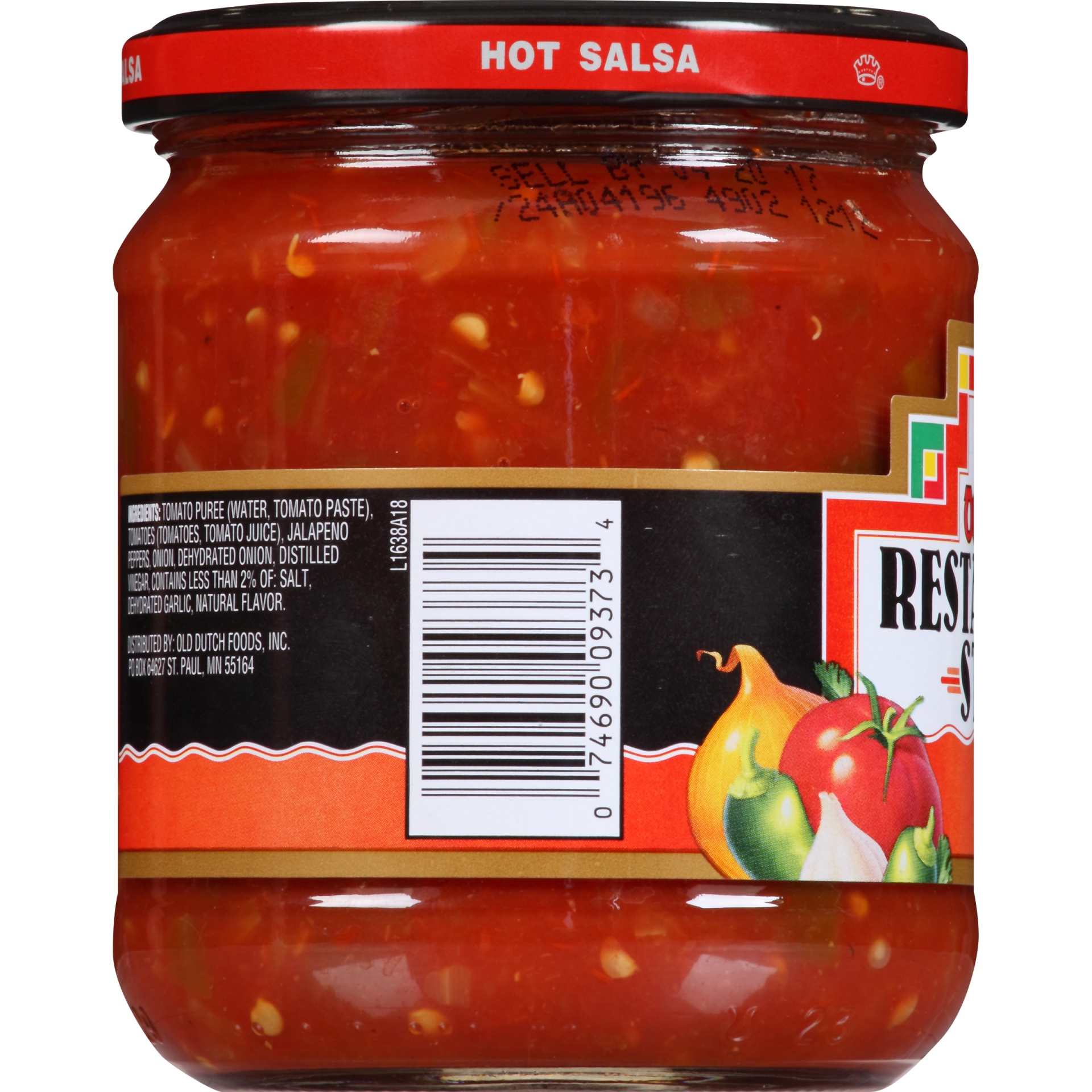 slide 5 of 6, Old Dutch Restaurante Style Hot Salsa, 16 oz