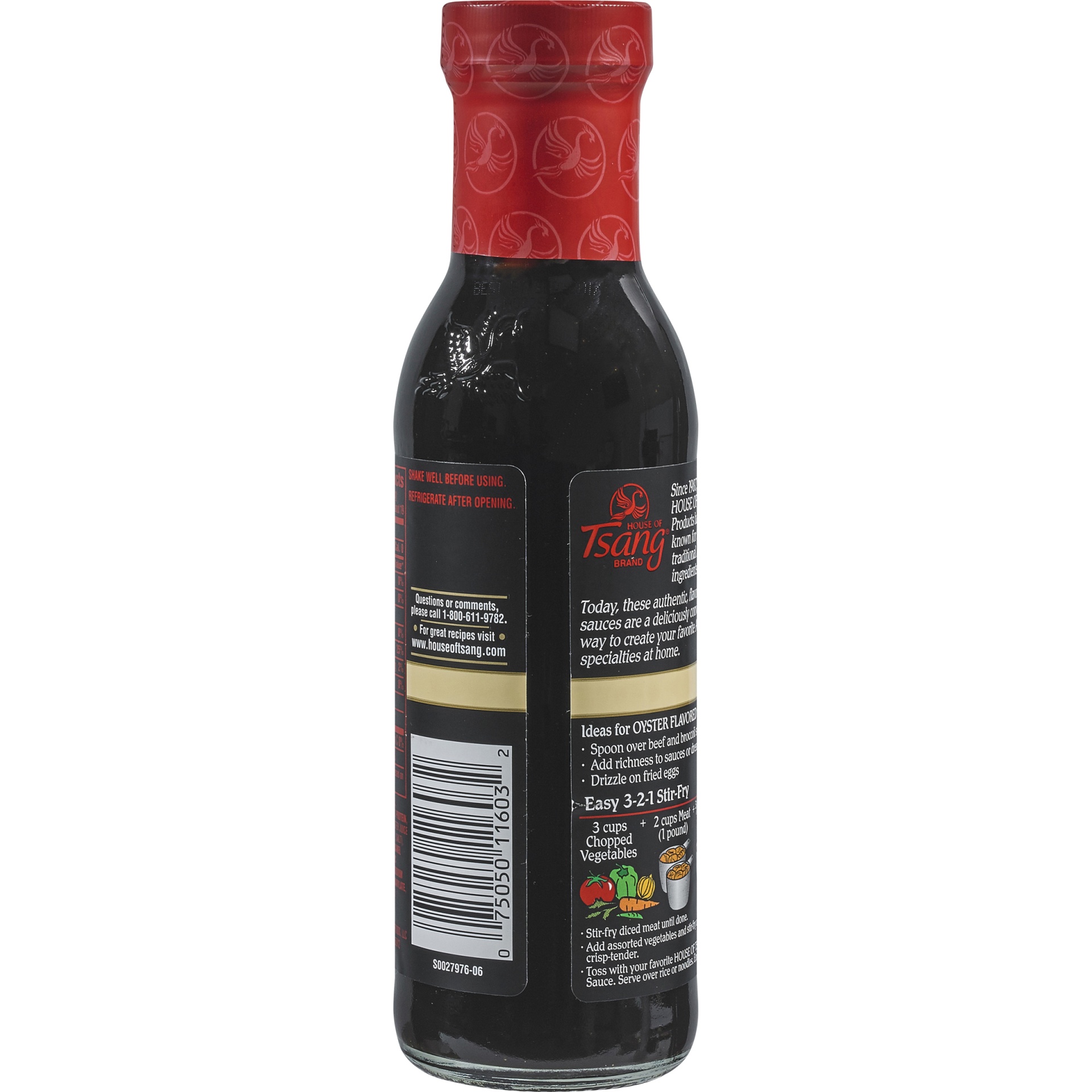 slide 5 of 6, House of Tsang Oyster Flavored Stir-Fry Sauce 12.4 oz. Bottle, 12.4 oz