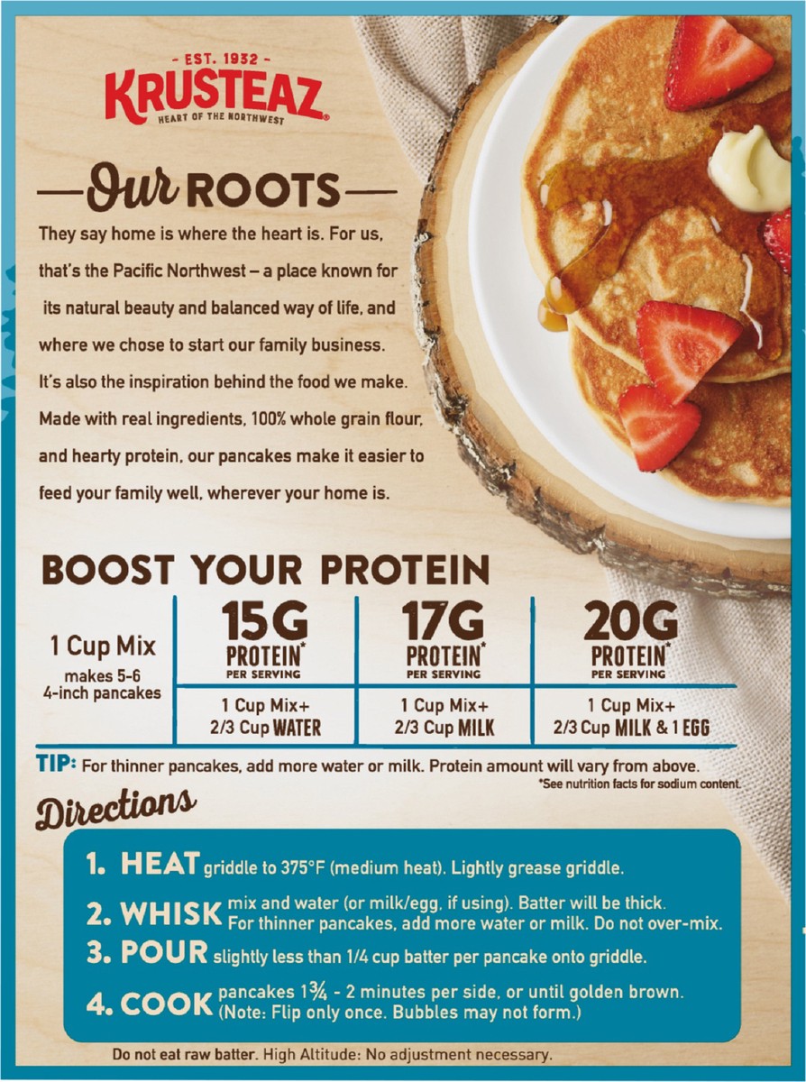 slide 3 of 8, Krusteaz Pancake Mix, 20 oz