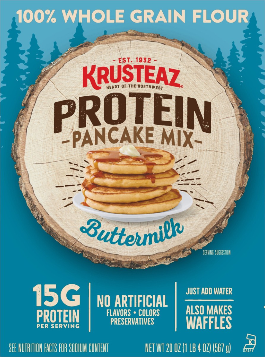 slide 8 of 8, Krusteaz Pancake Mix, 20 oz