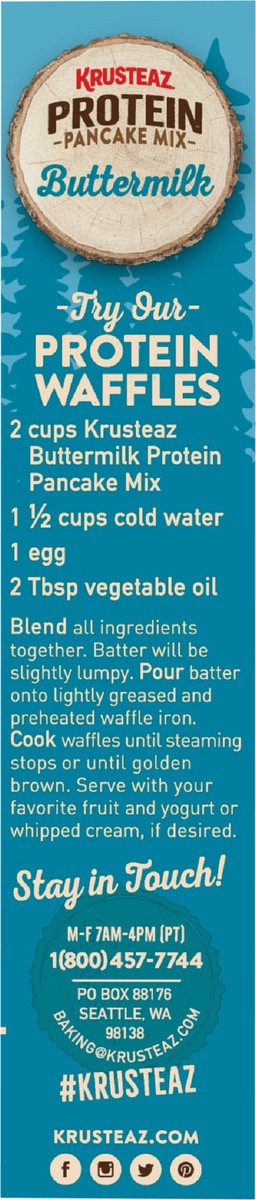 slide 6 of 8, Krusteaz Pancake Mix, 20 oz