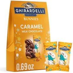 Ghirardelli Milk Chocolate & Caramel Bunnies - 0.69 oz