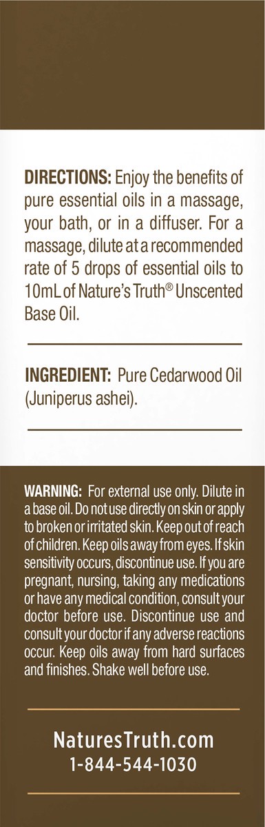 slide 5 of 7, Nature's Truth Balancing Cedarwood Pure Essential Oil 0.51 fl oz, 0.33 fl oz