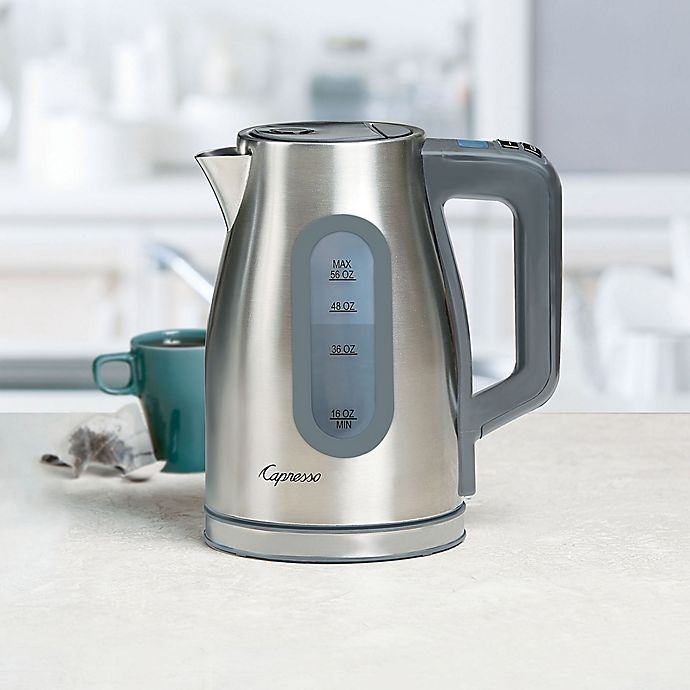 slide 2 of 2, Capresso H20 Select Stainless Steel Electric Water Kettle, 56 oz