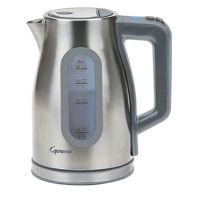 slide 1 of 2, Capresso H20 Select Stainless Steel Electric Water Kettle, 56 oz