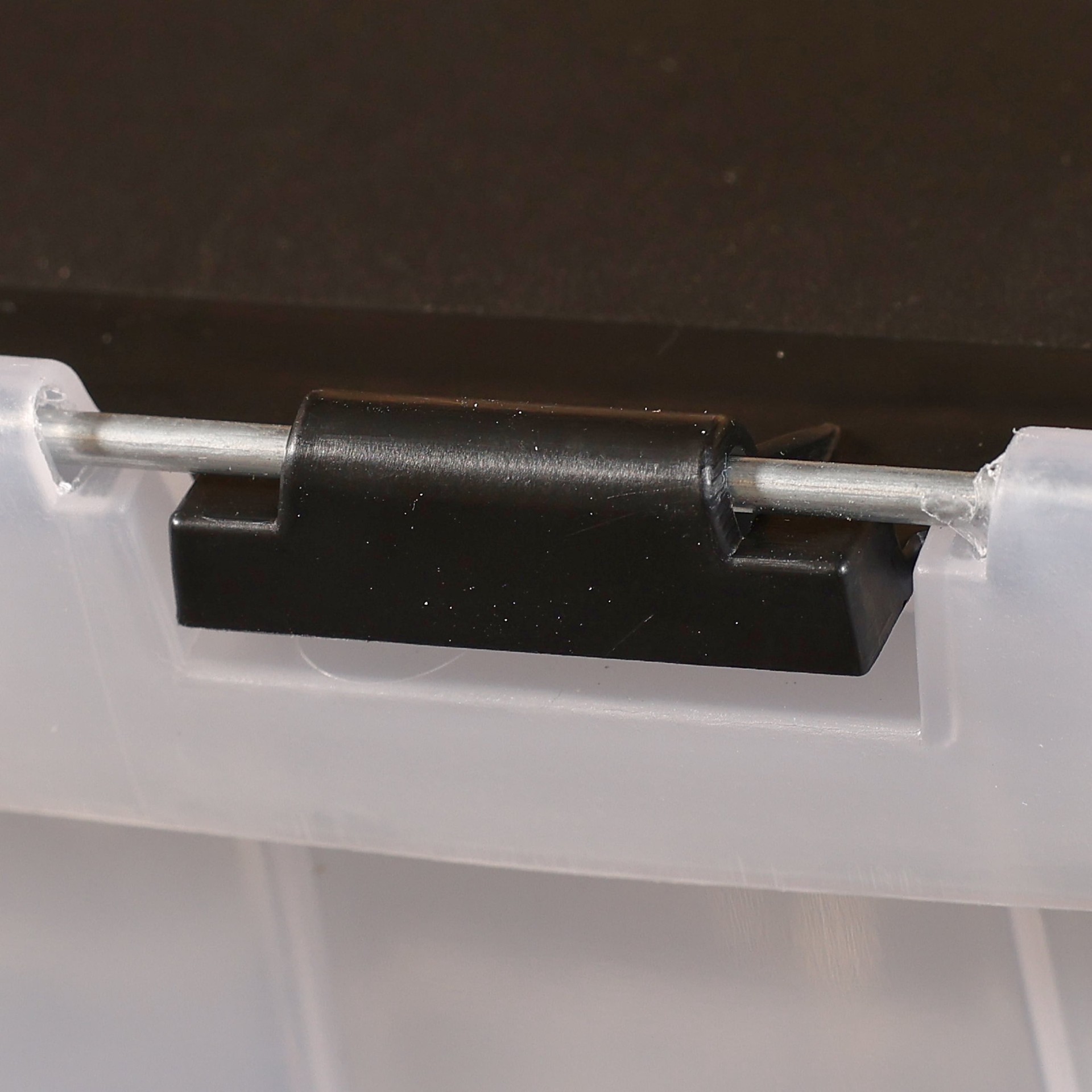 slide 4 of 6, Project Source Commander Medium 12 -Gallons ( 48 -Quarts ) Clear Heavy Duty Stackable Tote Flip, 1 ct