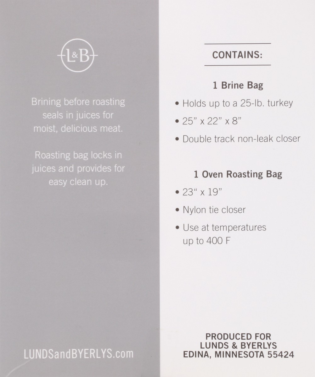 slide 4 of 10, L&B Brine & Roast Bags 2 ea, 2 ct