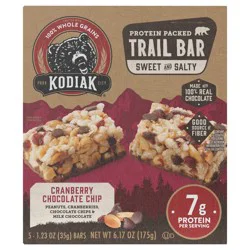 Kodiak Cakes Trail Bar, Cranberry Chocolate Chip, 5 Ct