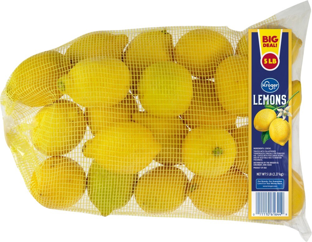 slide 1 of 2, Kroger Lemons Bag Big Deal!, 5 lb