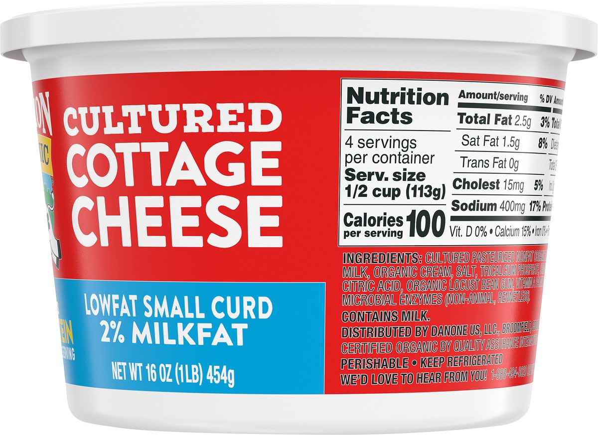 slide 4 of 9, Horizon Organic Low Fat Cottage Cheese, 16 oz. Tub, 16 oz