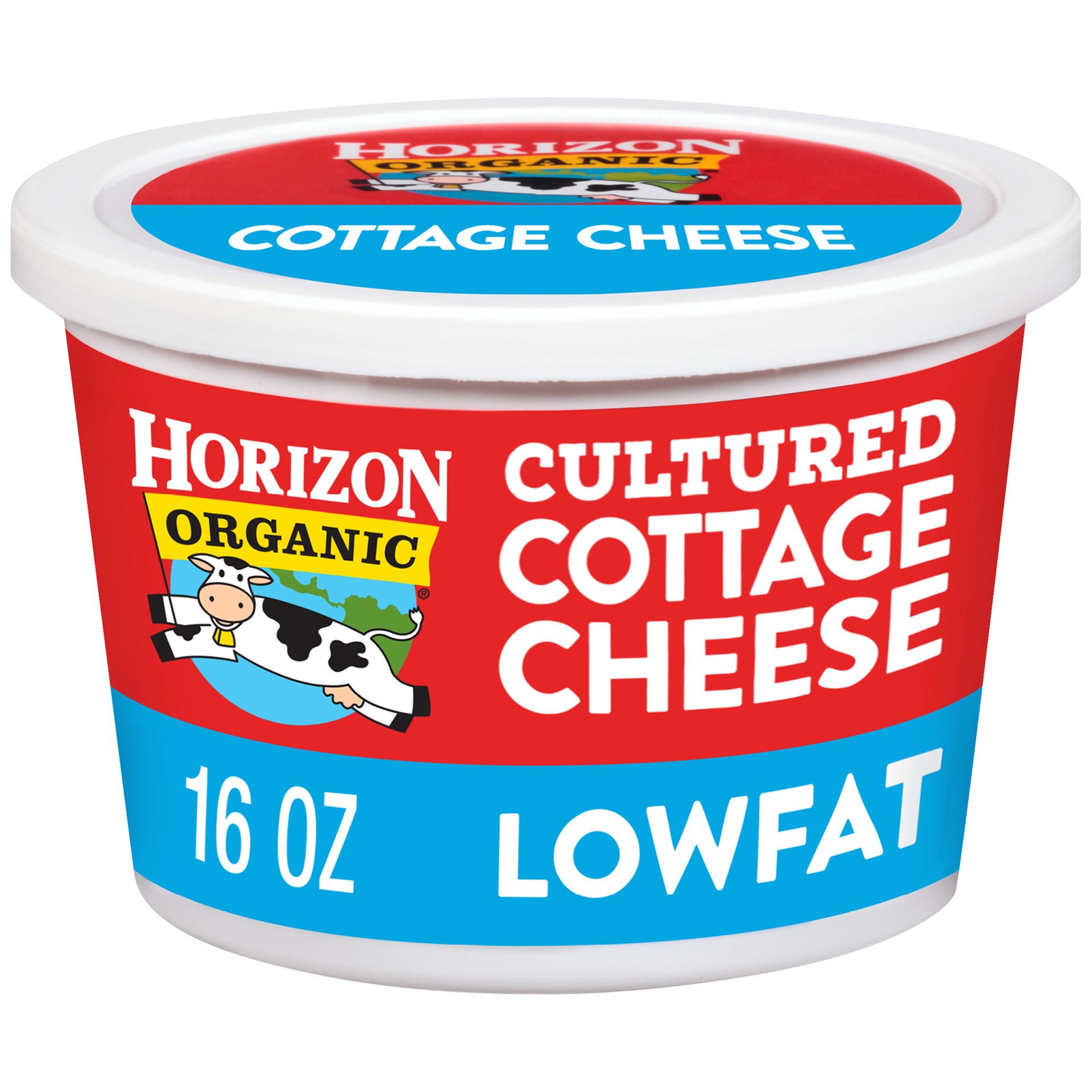 slide 1 of 9, Horizon Organic Low Fat Cottage Cheese, 16 oz. Tub, 16 oz