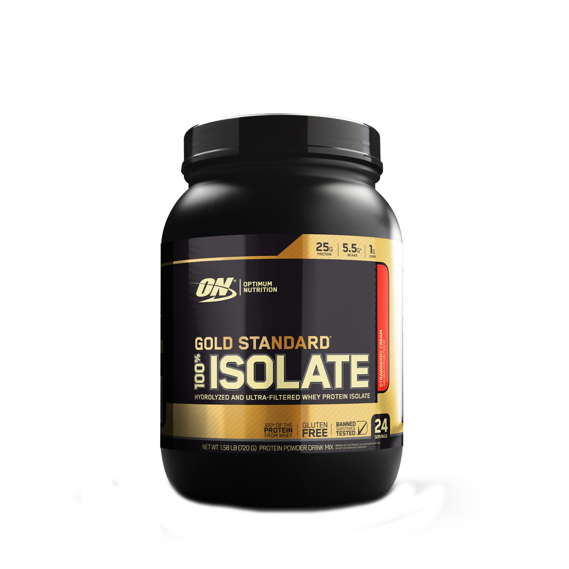 slide 1 of 1, Optimum Nutrition Gold Standard 100% Isolate - Strawberry Cream, 1 ct