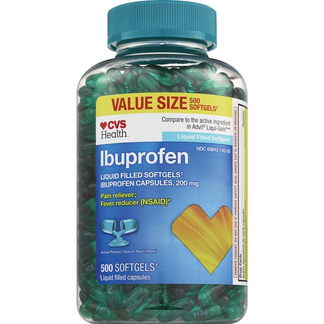 slide 1 of 1, CVS Health Ibu Blu Lg Cb 500Ct, 1 ct