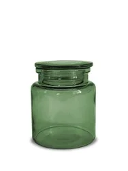 Splash Home Ponta Glass Jar - Green