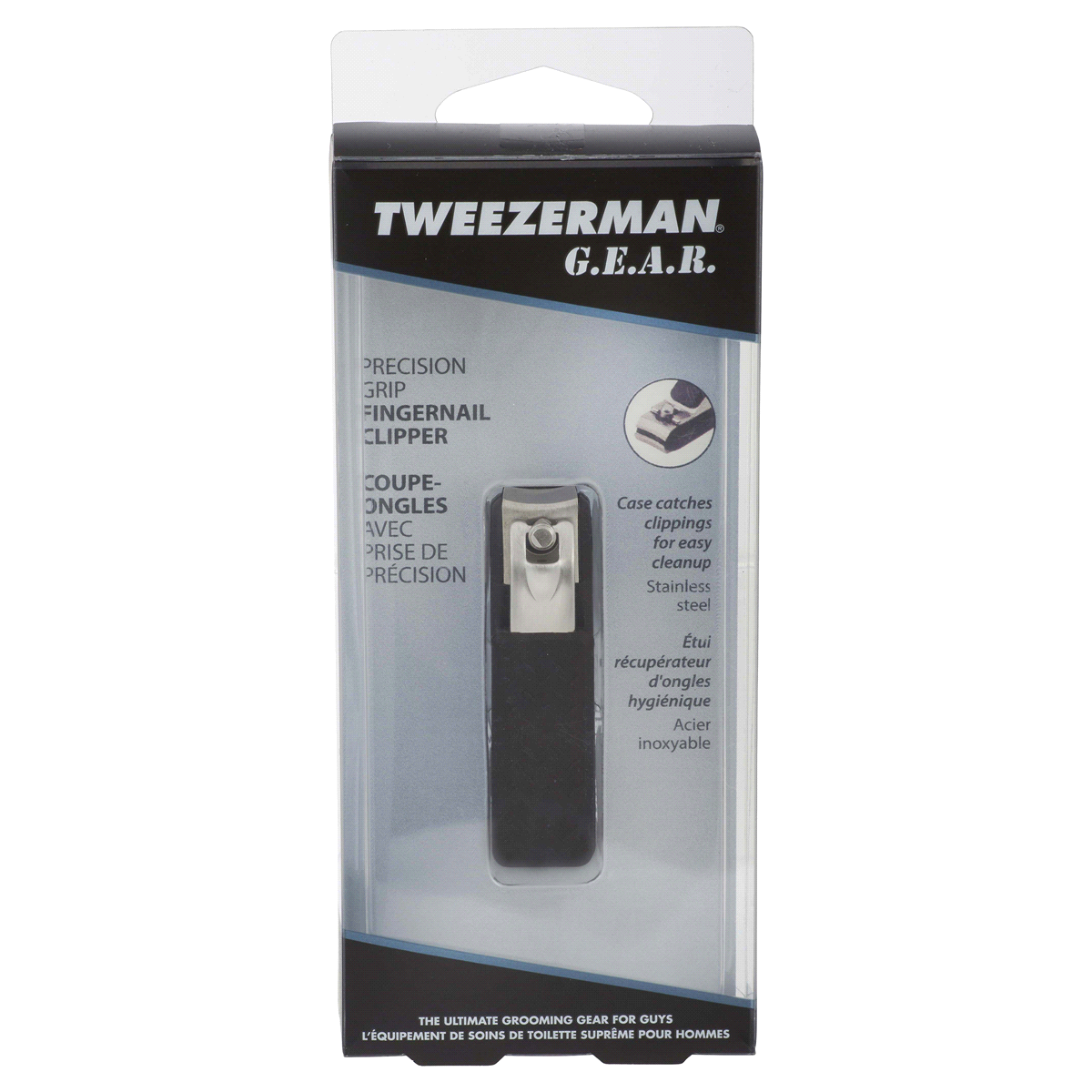 slide 1 of 1, Tweezerman G.E.A.R. Precision Grip Fingernail Clipper, 1 ct