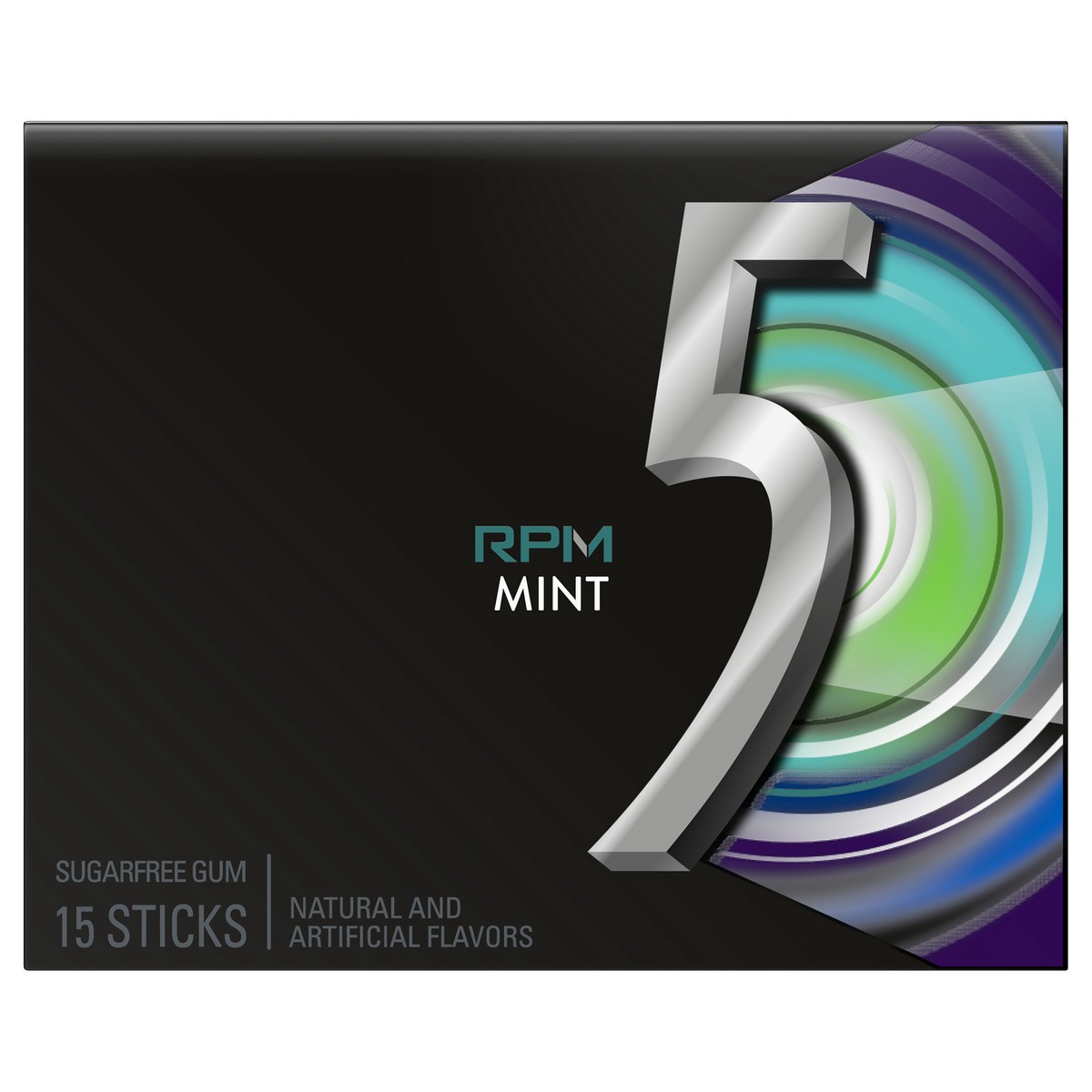 slide 1 of 3, Wrigley's 5 Truth Or Dare Sugarfree Gum Rpm Mint - 15 Ct, 15 pc