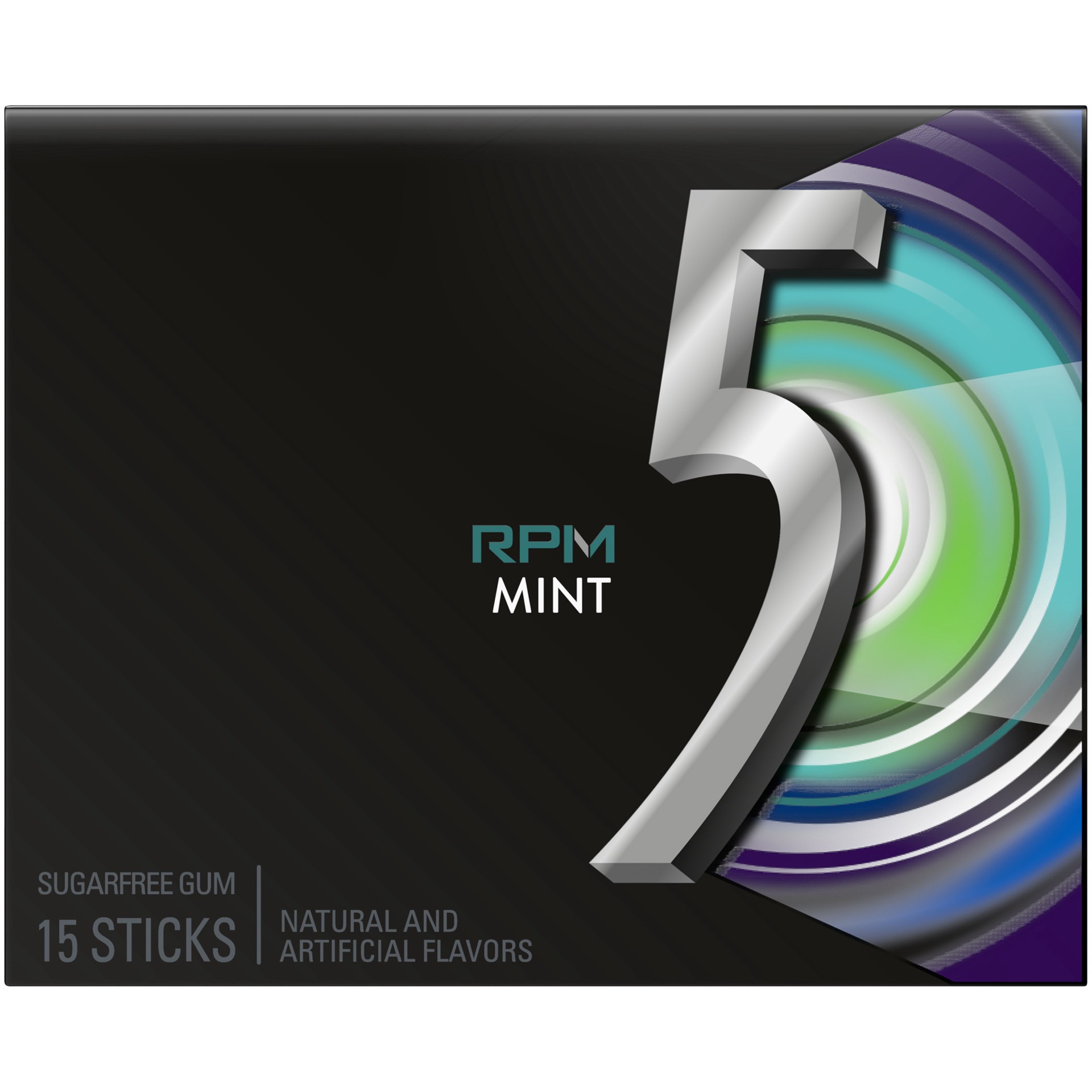 slide 1 of 3, Wrigley's 5 Truth Or Dare Sugarfree Gum Rpm Mint - 15 Ct, 15 pc