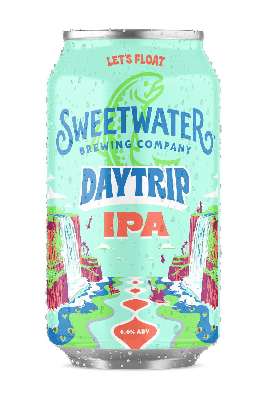 slide 4 of 4, SweetWater Brewing Company DayTrip IPA Beer 12 - 12 oz Cans, 12 ct