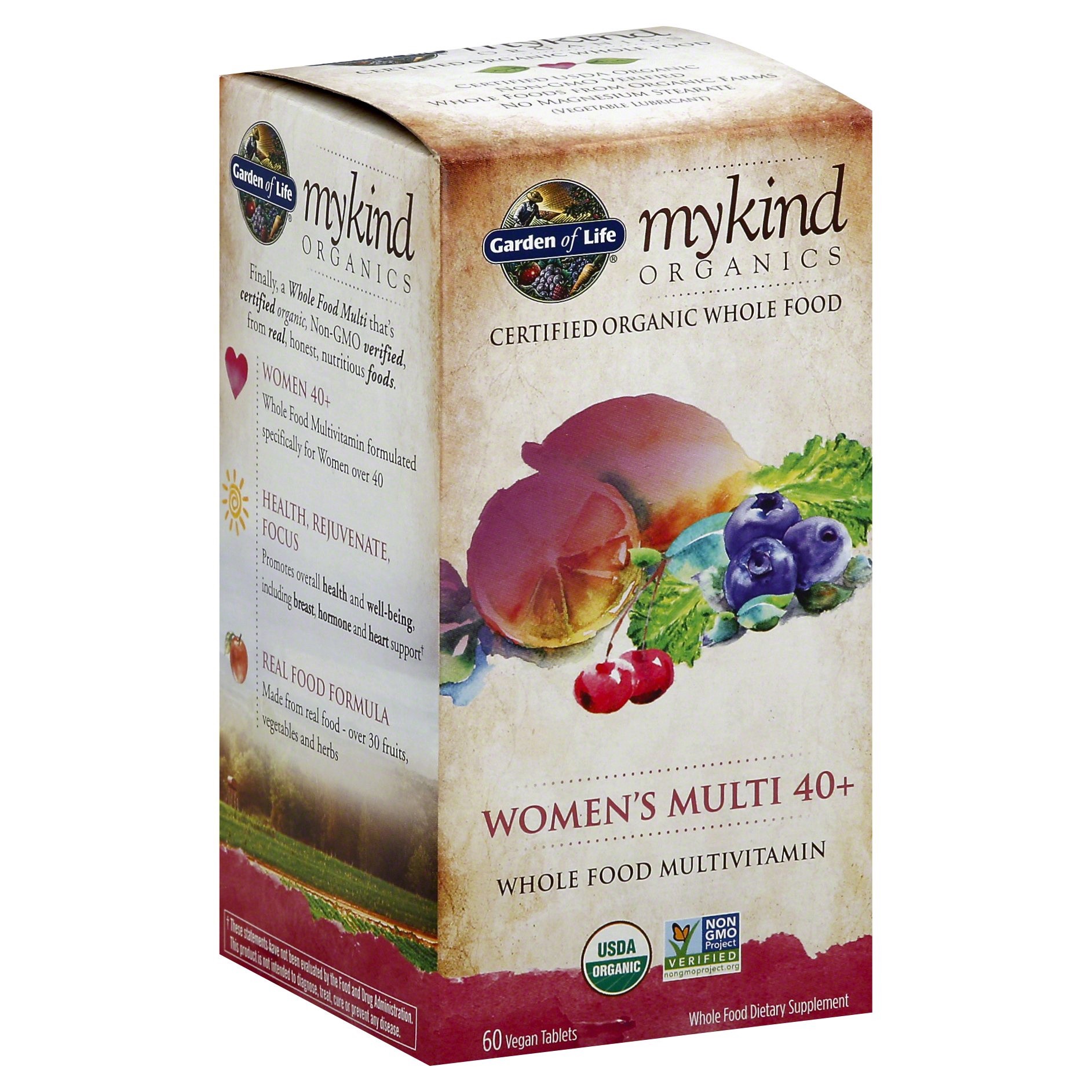 slide 1 of 2, Garden of Life My Kind Organics Womens 40+ Multivitamin, 60 ct