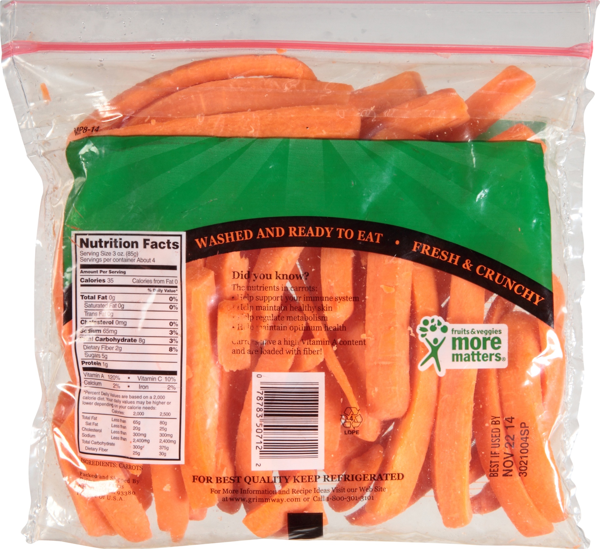 slide 5 of 7, Grimmway Farms Carrot Stixx 12 oz, 12 oz