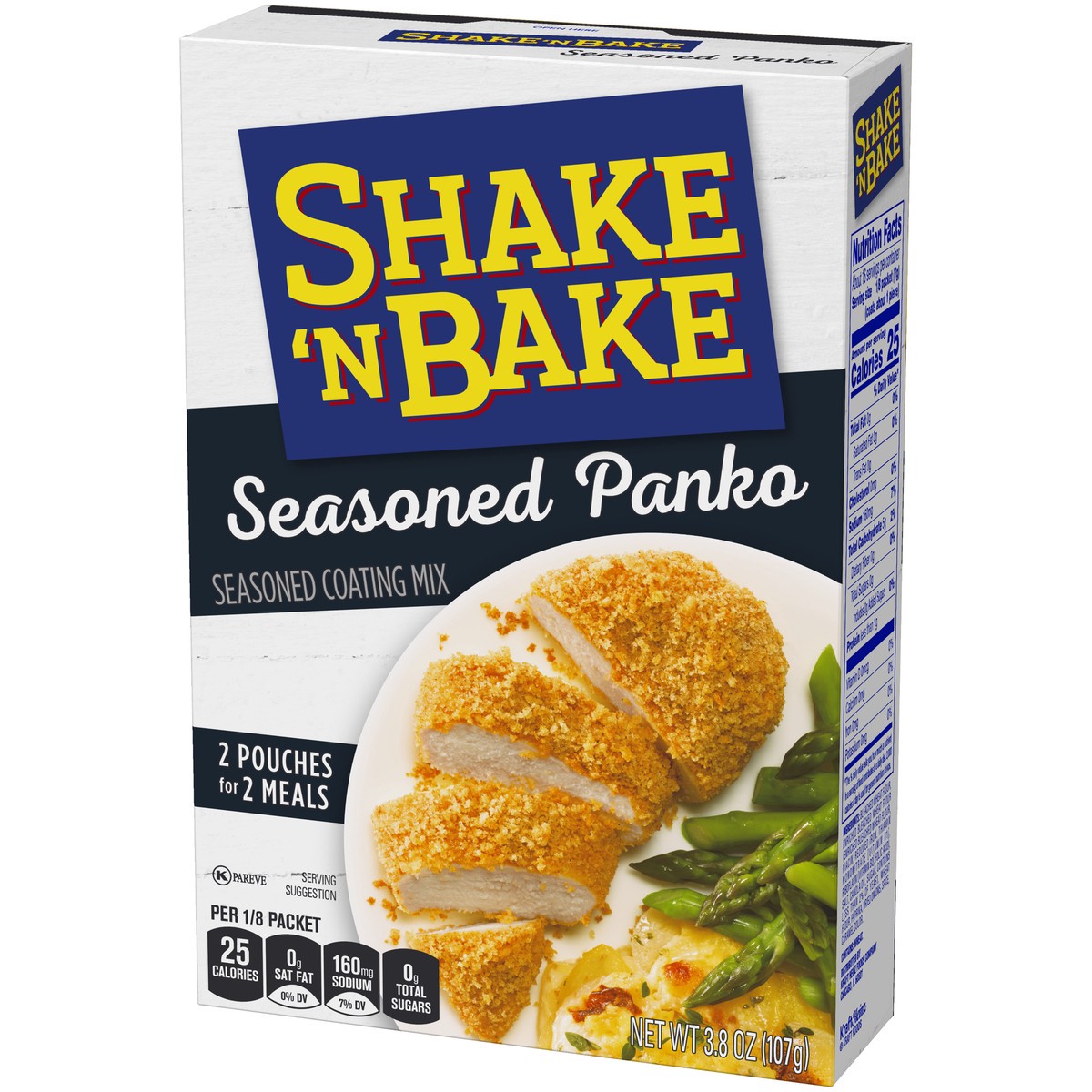 slide 4 of 14, Shake 'n Bake Seasoned Panko Seasoned Coating Mix, 3.8 oz Box, 2 ct Packets, 3.8 oz