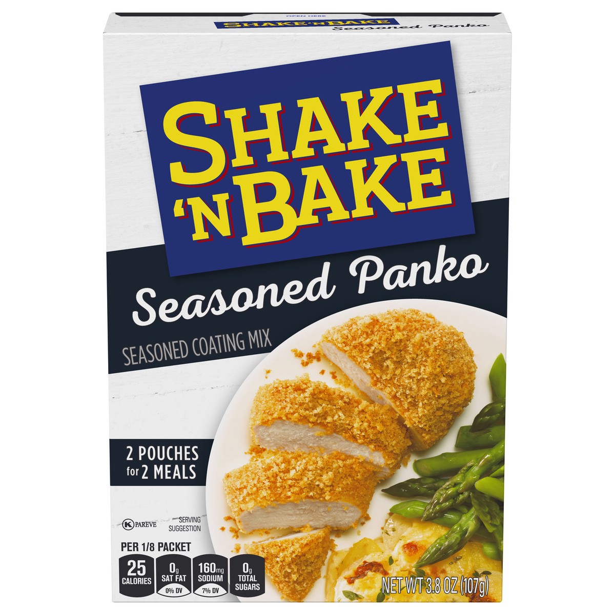 slide 10 of 14, Shake 'n Bake Seasoned Panko Seasoned Coating Mix, 3.8 oz Box, 2 ct Packets, 3.8 oz