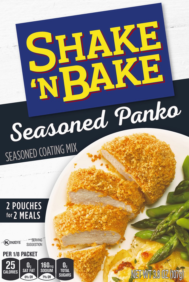 slide 14 of 14, Shake 'n Bake Seasoned Panko Seasoned Coating Mix, 3.8 oz Box, 2 ct Packets, 3.8 oz