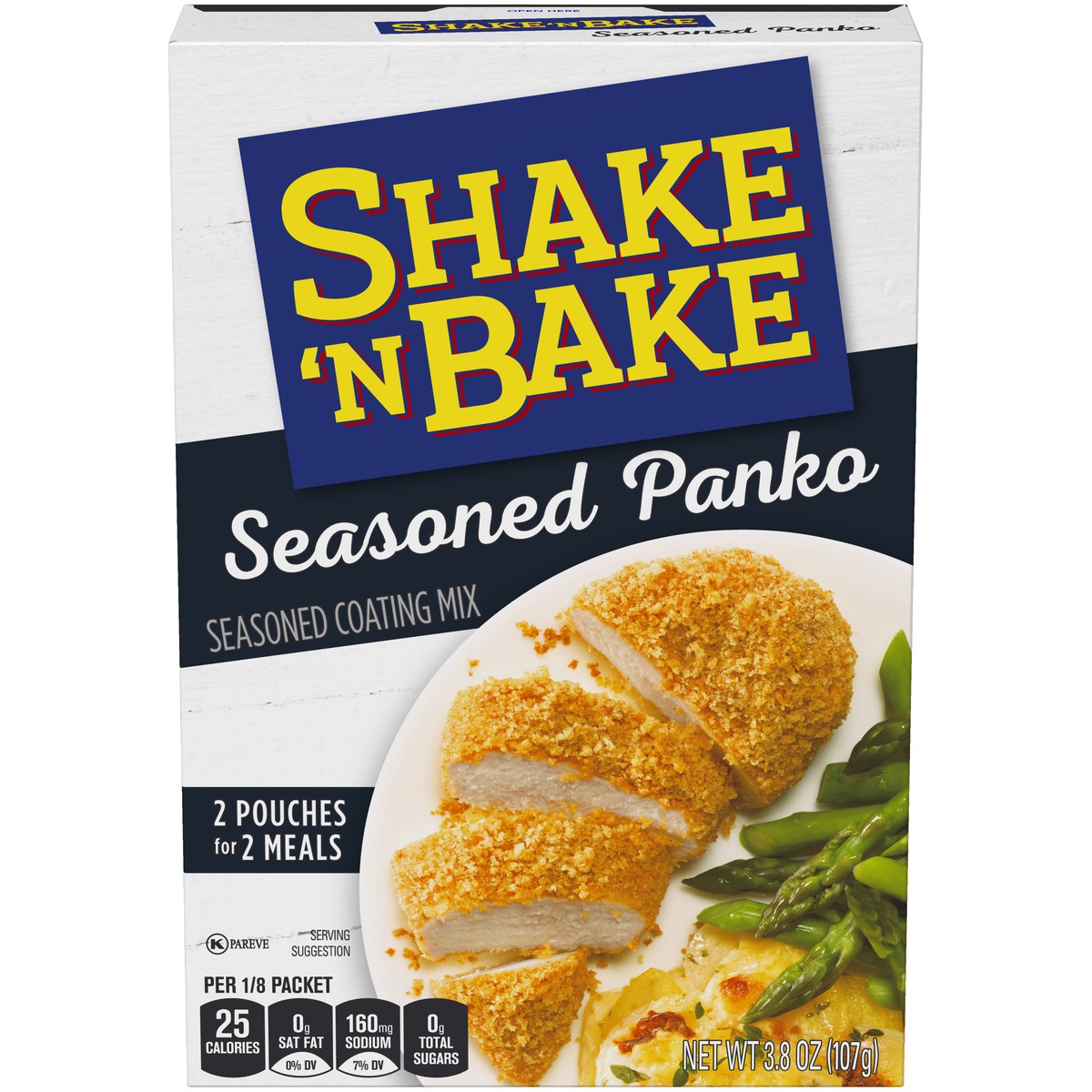 slide 1 of 14, Shake 'n Bake Seasoned Panko Seasoned Coating Mix, 3.8 oz Box, 2 ct Packets, 3.8 oz