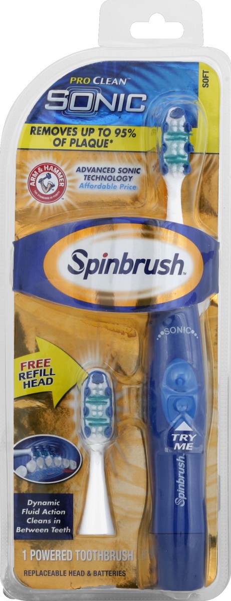 slide 2 of 3, ARM & HAMMER Toothbrush, Powered, Soft, 1 ct