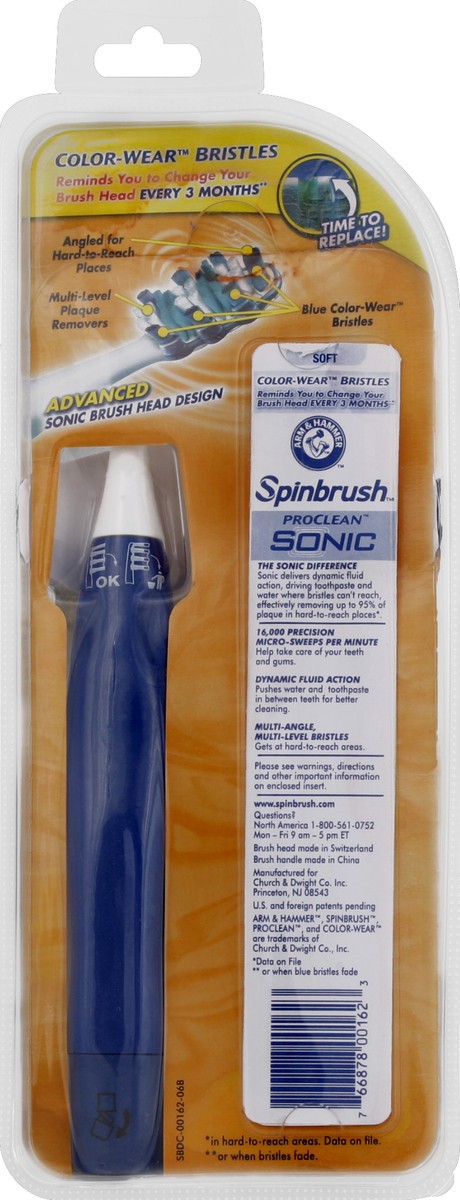 slide 3 of 3, ARM & HAMMER Toothbrush, Powered, Soft, 1 ct