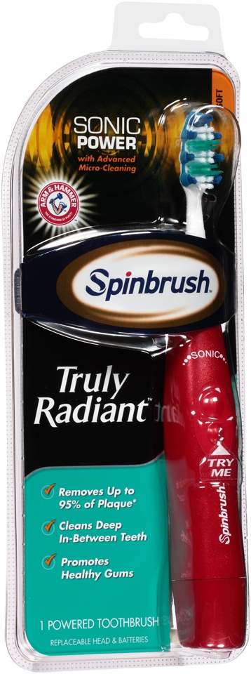 slide 1 of 3, ARM & HAMMER Toothbrush, Powered, Soft, 1 ct