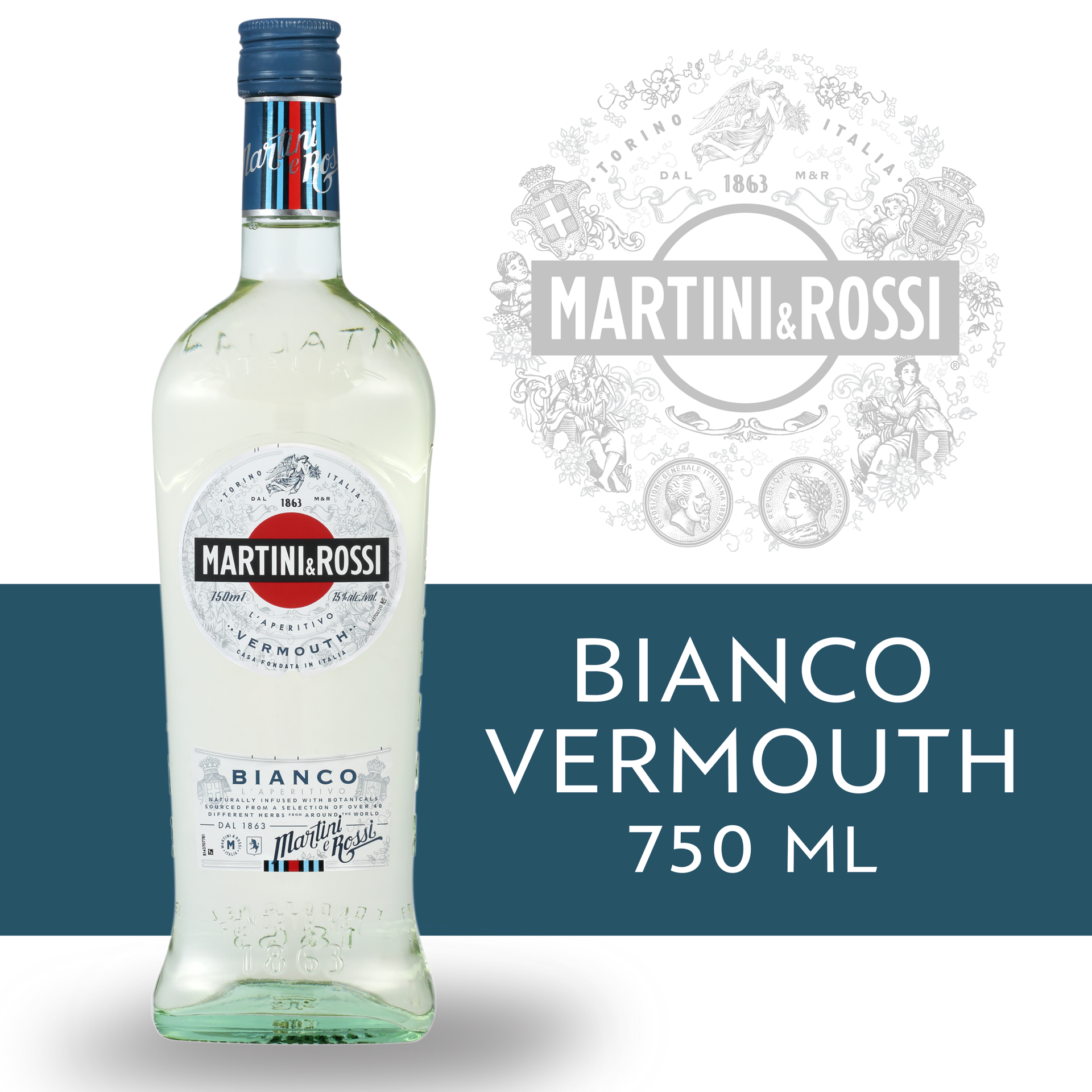 slide 2 of 5, Martini & Rossi Vermouth 750 ml, 750 ml