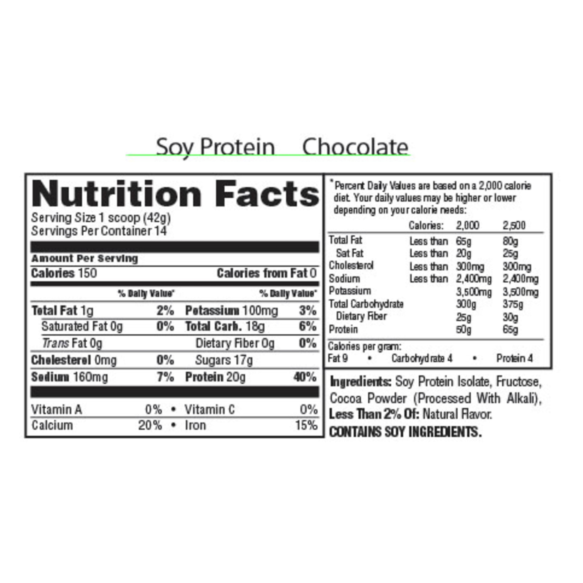 slide 2 of 2, EAS Soy Plant-Based Chocolate Protein Powder, 1.3 lb