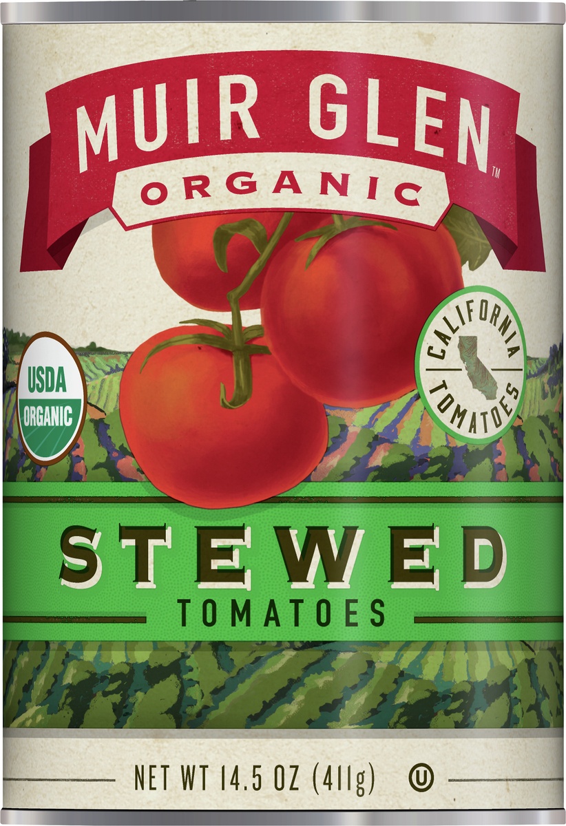 slide 10 of 10, Muir Glen Organic Stewed Tomatoes, 14.5 oz