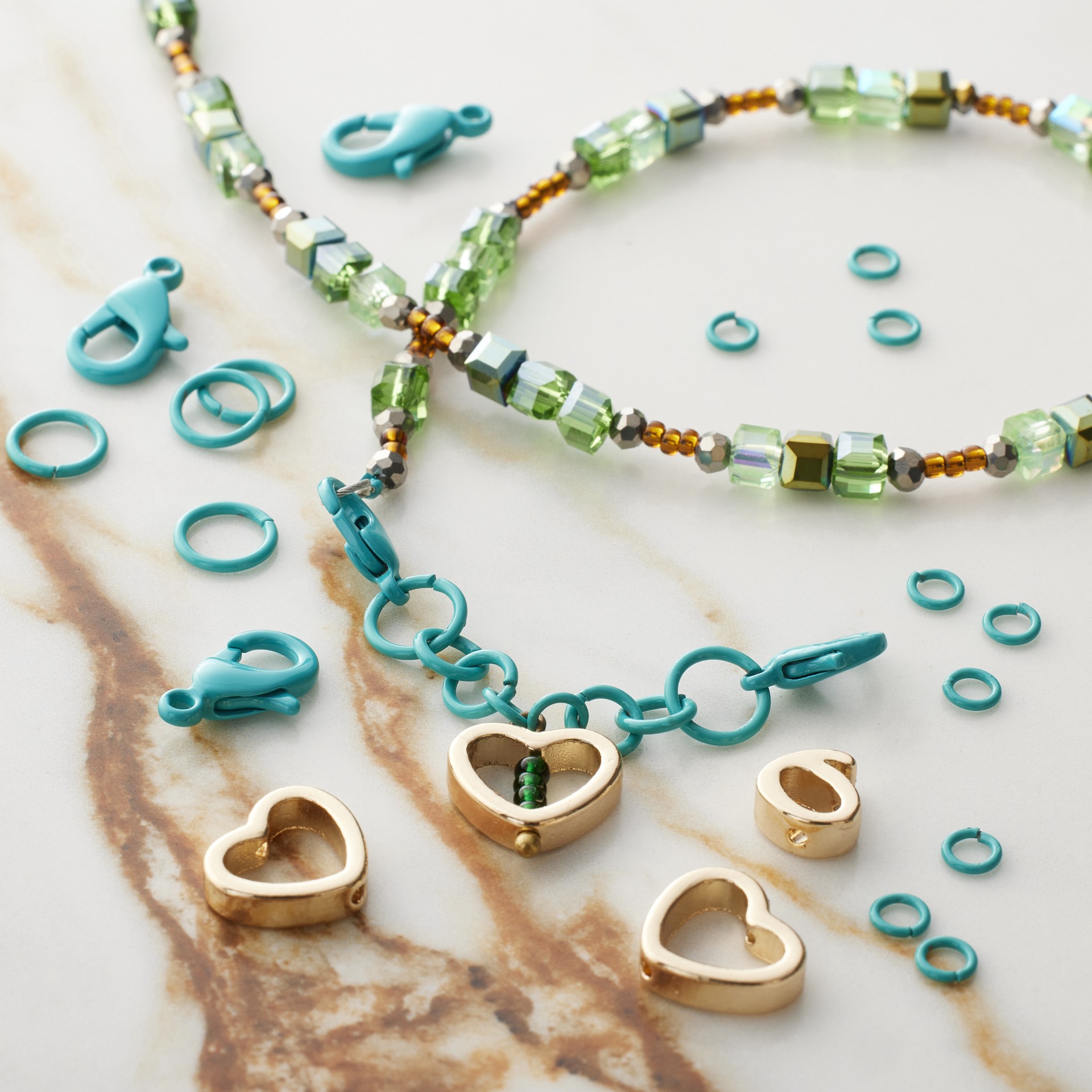 slide 2 of 3, Gold Heart Bead Frames, 6ct. By Bead Landing, 6 ct