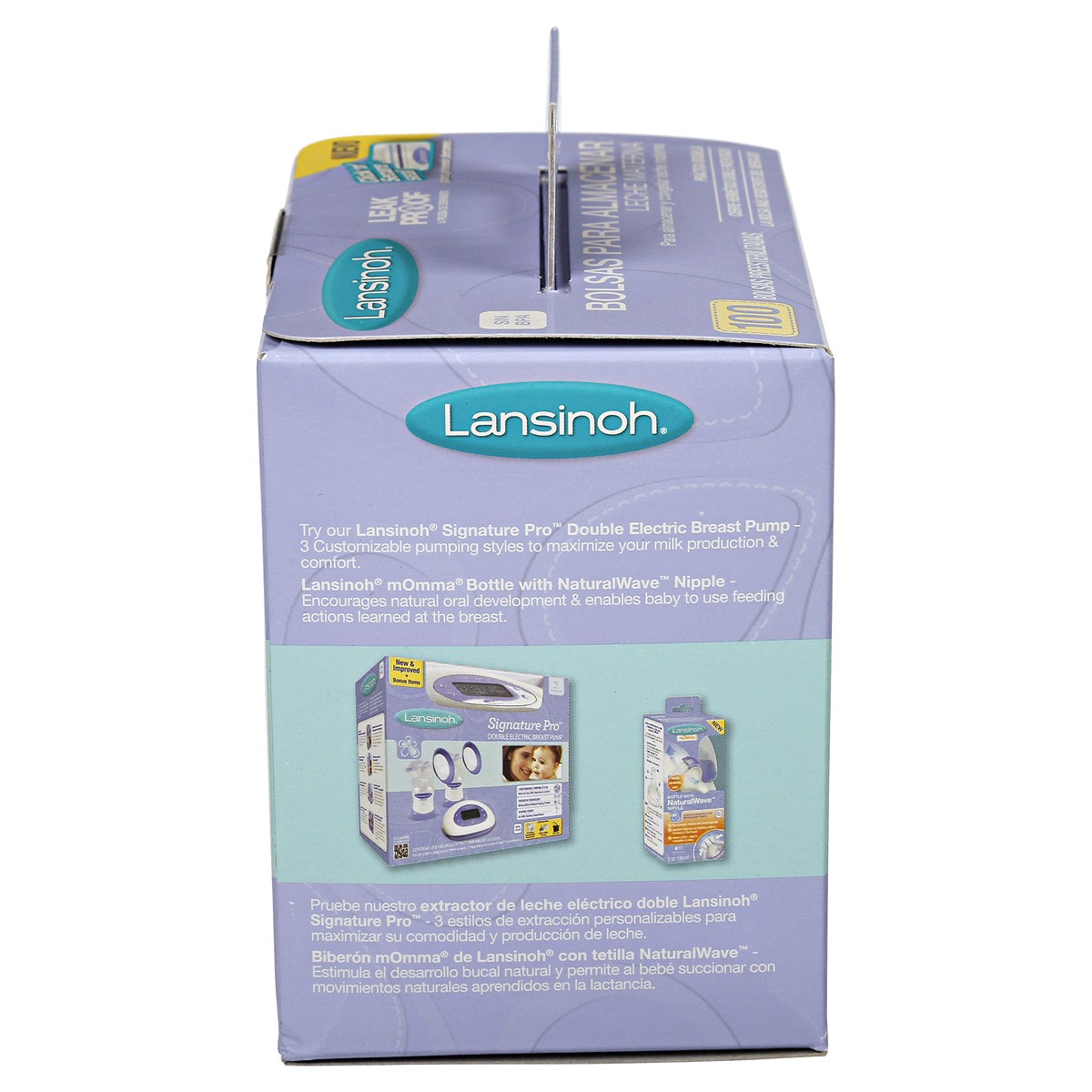 slide 3 of 6, Lansinoh Breastmilk Storage Bags for Breastfeeding Moms, 100 Ct., 100 ct