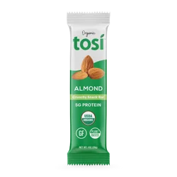 Tosi Organic Crunchy Almond Snack Bar 1 oz