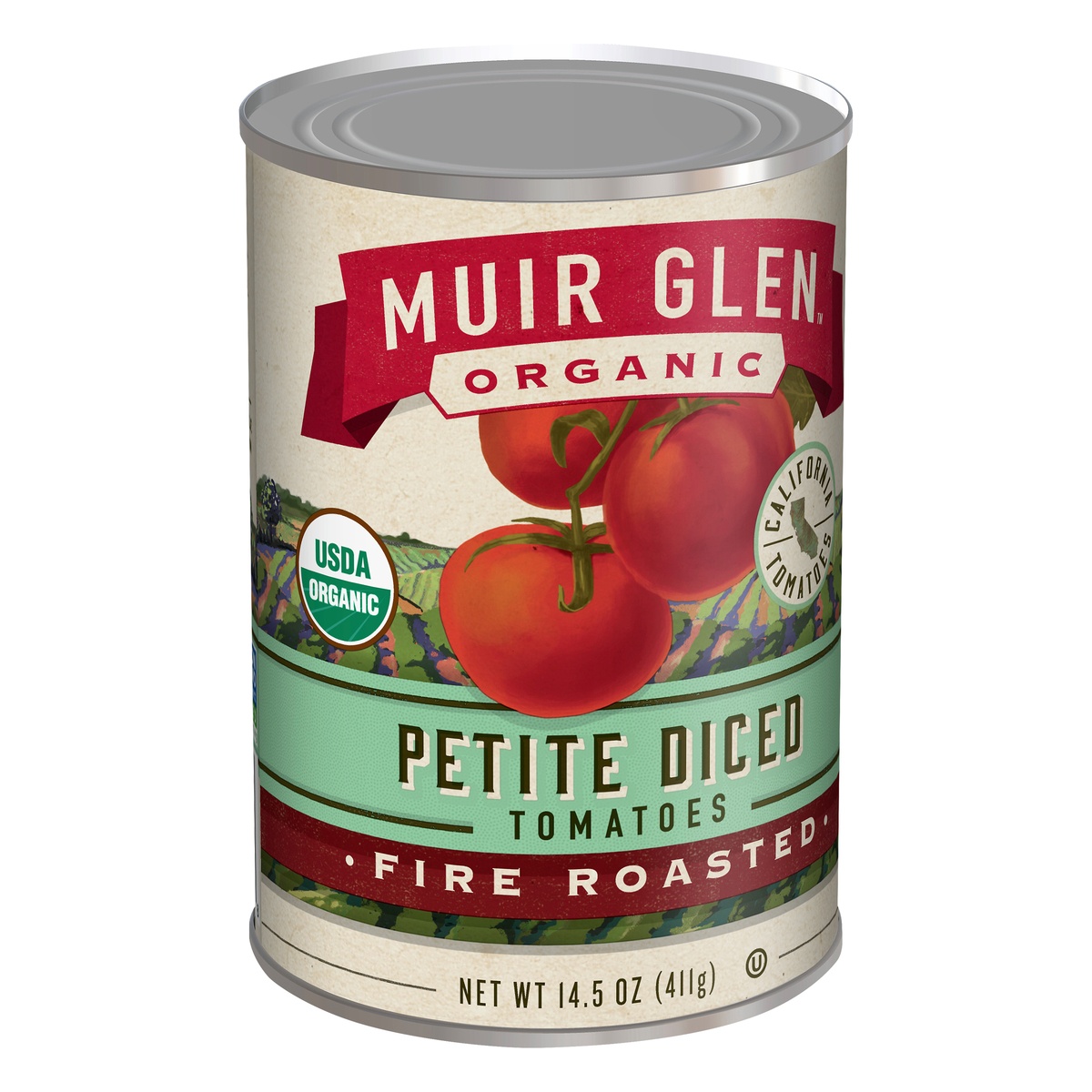 slide 7 of 10, Muir Glen Petite Diced Tomatoes, Fire Roasted, 14.5 oz., 14.5 oz