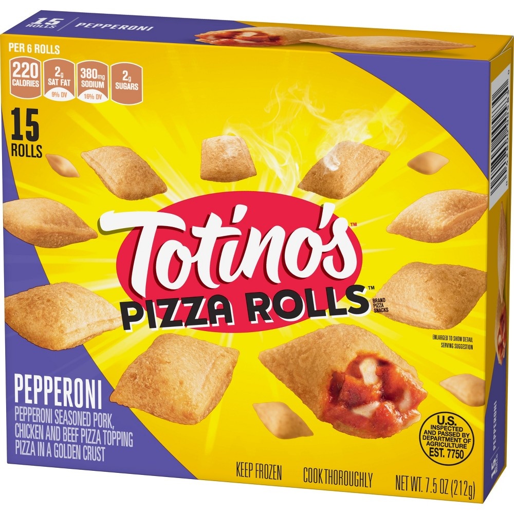 slide 2 of 5, Totino's Pizza Rolls, Pepperoni, 7.5 oz