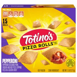 Totino's Pizza Rolls, Pepperoni Flavored, Frozen Snacks, 15 Rolls, 7.5 oz