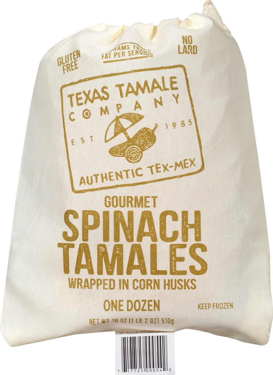 slide 12 of 13, Texas Tamale Gourmet Spinach Tamales 12 ea, 12 ct