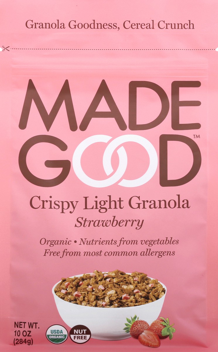 slide 1 of 12, MadeGood Strawberry Crispy Light Granola 10 oz, 10 oz