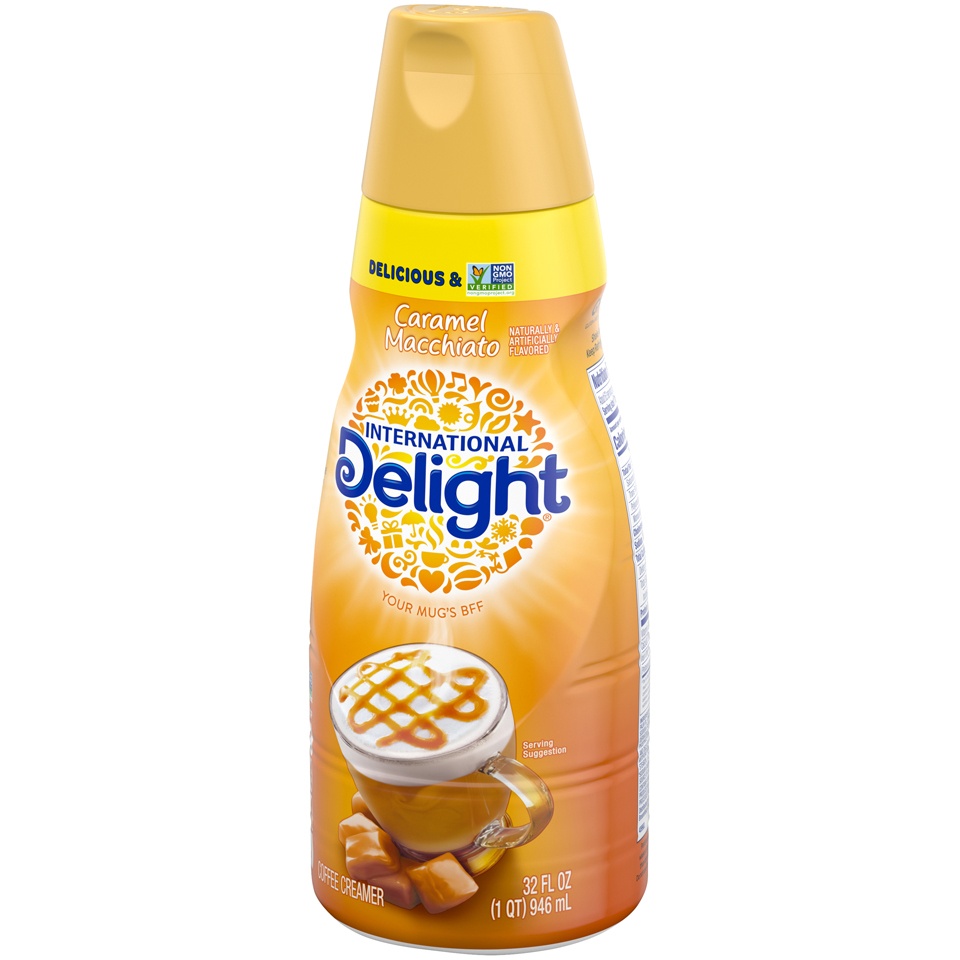slide 8 of 8, International Delight Caramel Macchiato Coffee Creamer, 32 fl oz