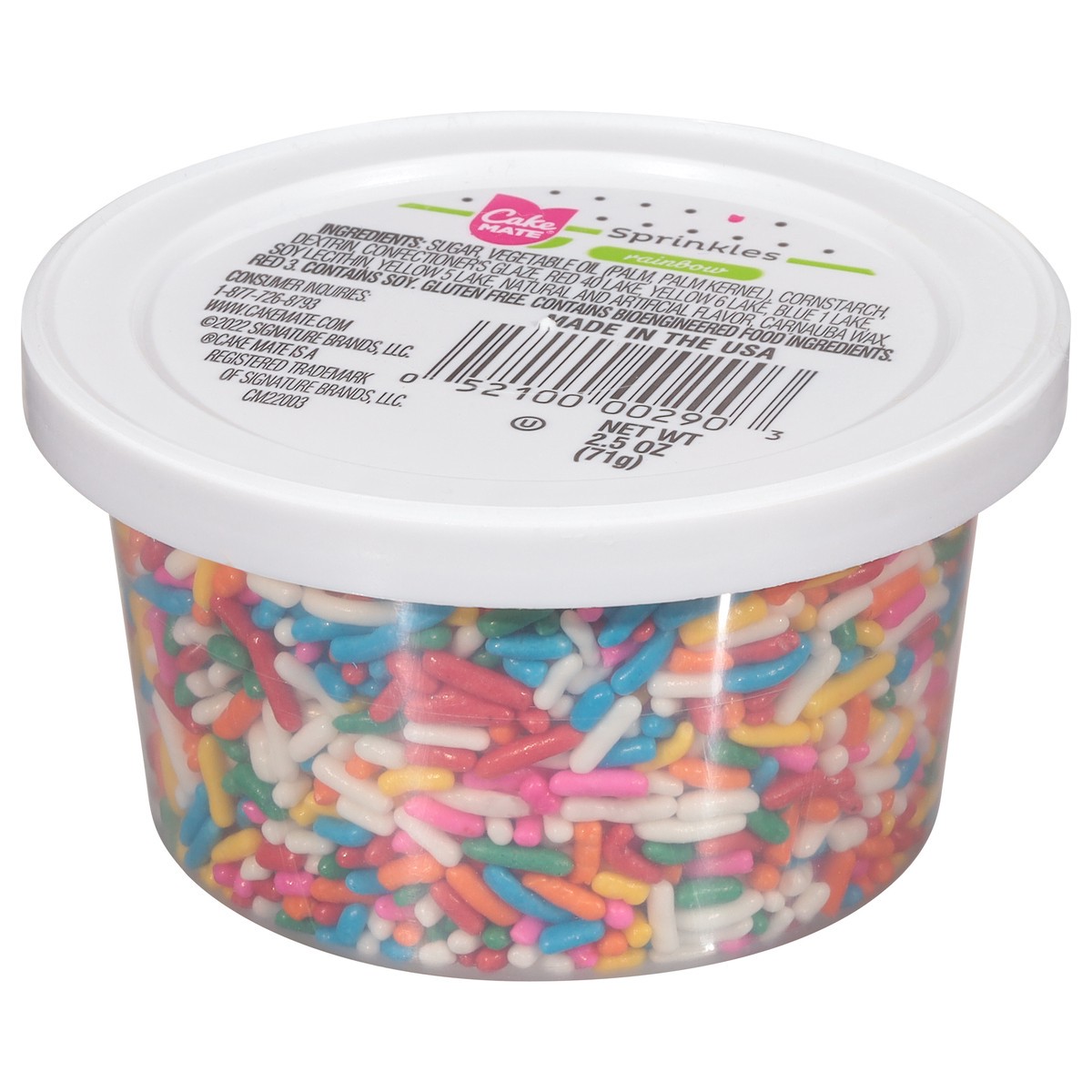 slide 9 of 11, Cake Mate Rainbow Sprinkles 2.5 oz, 2.5 oz