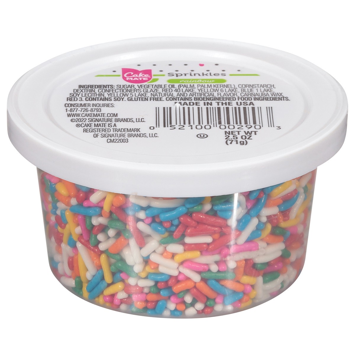 slide 1 of 11, Cake Mate Rainbow Sprinkles 2.5 oz, 2.5 oz